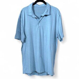 Lululemon evolution short-sleeve polo shirt men's golf top size L slim fit